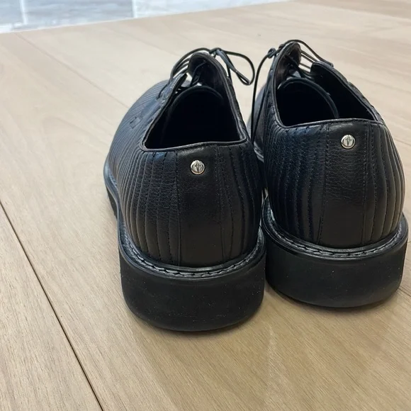 Men’s Cesare Paciotti Black Leather Lace Up Shoes - Size US 10 - Picture 5 of 10